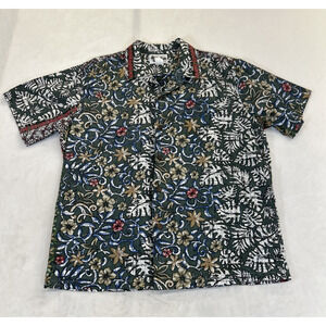 Vintage Howie Hawaiian Aloha Shirt Mens XL Multi Floral Made in Hawaii Reverse